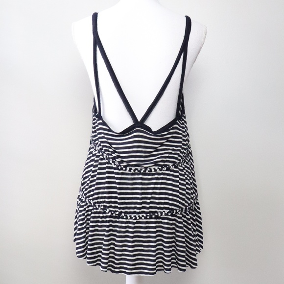 We The Free Blue/White Striped Tank Top | Size M - Picture 3 of 5